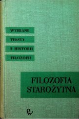 kniha Filozofia starożytna, Wydawnictvo naukowe WPN 1968
