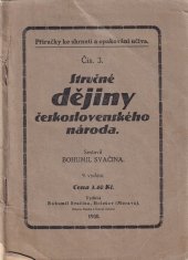kniha Stručné dějiny československého národa, Balatka a Šrámek 1930
