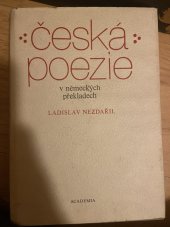 kniha Česká poezie v německých překladech, Academia 1985