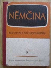 kniha Němčina pro devátý postupný ročník všeobecně vzdělávacích škol. 1. [část], - Schule und Familie, SPN 1954