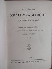 kniha Královna Margot, Jos. R. Vilímek 1927