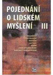 kniha Pojednání o lidském myšlení III., Ekopress 2010