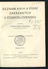 kniha Seznam knih a písní zakázaných v Československu [od roku 1918 do konce roku 1936], F. Frenzel 1937