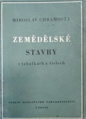 kniha Zemědělské stavby v tabulkách a číslech, SZN 1956