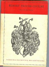 kniha Římský proces civilní, Melantrich 1935