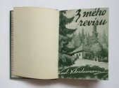 kniha Z mého revíru povídky a kresby, Jos. R. Vilímek 1928
