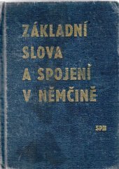 kniha Základní slova a spojení v němčině, SPN 1977