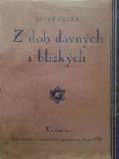 kniha Z dob dávných i blízkých sbírka rozprav a úvah, Vesmír 1924