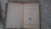 kniha Upír Díl první Román., A. Král 1926