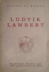 kniha Ludvík Lambert, Nakladatelské družstvo Máje 1920