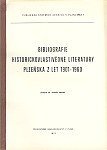 kniha Bibliografie historickovlastivědné literatury Plzeňska z let 1901-1960, Západočeské nakladatelství v Plzni 1971