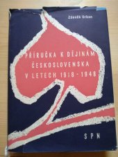 kniha Příručka k dějinám Československa v letech 1918-1948, SPN 1959