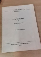 kniha Pedagogika Část 1., - Teorie vyučování - Určeno pro posl. fak. pedagog., SPN 1990