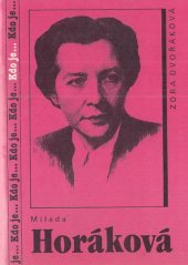 kniha Milada Horáková, Středočeské nakladatelství a knihkupectví 1991