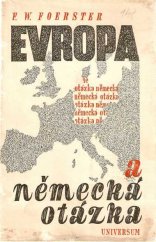 kniha Evropa a německá otázka = [Europa und die deutsche Frage], Universum 1948