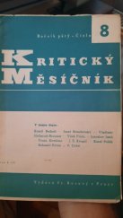kniha Kritický měsíčník 5/1942, Fr. Borový 1942