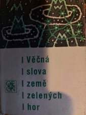 kniha Věčná slova země zelených hor starokorejská lyrika, Odeon 1967