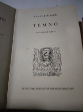 kniha TEMNO Historický obraz, SNKL 1953
