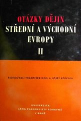 kniha Otázky dějin střední a východní Evropy, Univerzita Jana Evangelisty Purkyně 1971