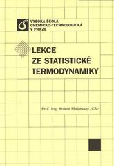 kniha Lekce ze statistické termodynamiky, Vysoká škola chemicko-technologická v Praze 2009