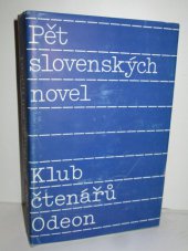 kniha Pět slovenských novel, Odeon 1989