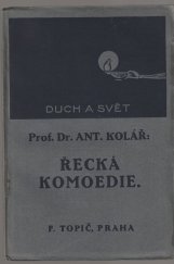 kniha Řecká komedie, F. Topič 1919