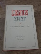 kniha Spisy. Sv. 10, - Listopad 1905 - červen 1906, SNPL 1954