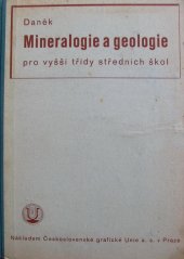 kniha Mineralogie a geologie pro vyšší třídy středních škol, Česká grafická Unie 1935