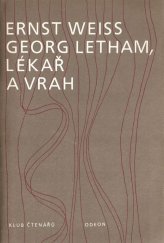 kniha Georg Letham, lékař a vrah, Odeon 1985