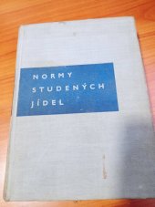 kniha Normy studených jídel, Vydav. obch. 1962