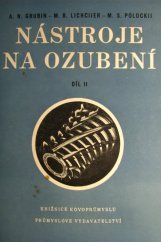 kniha Nástroje na ozubení. 2. díl, Průmyslové vydavatelství 1952