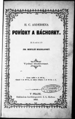 kniha H.C. Andersena Povídky a báchorky, I.L. Kober 1863