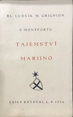 kniha Tajemství Mariino, Edice Krystal, dominikáni bohovědného učiliště 1936