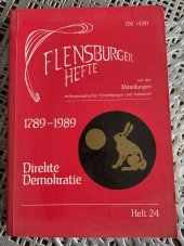 kniha Direkte Demokratie, Flensburger Hefte 1988