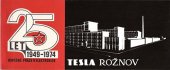 kniha Tesla Rožnov 1949-1974 25 let úspěšné práce v elektronice, Tesla Rožnov 1974