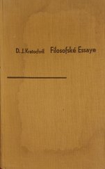 kniha Filosofické essaye Příspěvky k filosofii čes. novoidealismu, Občanská tiskárna 1921