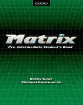 kniha Matrix Pre-Intermediate - Student's book, Oxford University Press 2002