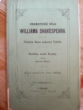 kniha Perikles, kníže Tyrský, Nákladem Musea království českého 1872