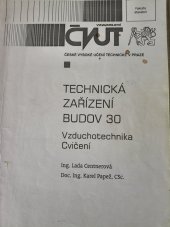 kniha Technická zařízení budov 30 Vzduchotechnika Cvičení, ČVUT 2000