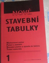 kniha Nové Rochlovy stavební tabulky 1, Ehrman & Forster 1997