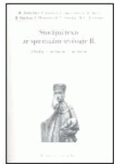 kniha Studijní texty ze spirituální teologie II osoba - osobnost - osobitost, Refugium Velehrad-Roma 2004