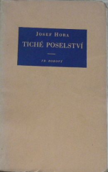 kniha Tiché poselství verše, Fr. Borový 1936
