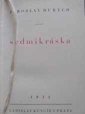 kniha Sedmikráska, Ladislav Kuncíř 1930