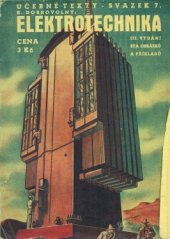 kniha Elektrotechnika (základy), B. Dobrovolný 1937