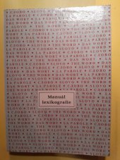 kniha Manuál lexikografie, Nakladatelství HaH 1995