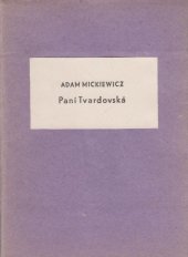 kniha Paní Tvardovská, Kruh bibliofilů 1955