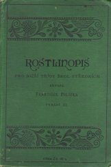 kniha Rostlinopis pro nižší třídy škol středních, R. Promberger 1896