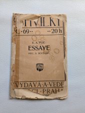 kniha Essaye, Pelcl 1912