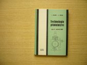 kniha Technologie přádelnictví pro 2. ročník středních odborných učilišť, SNTL 1985