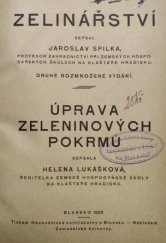 kniha Zelinářství Úprava zeleninových pokrmů, Vydavatel knihovny 1923